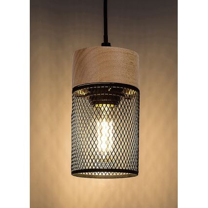 Rabalux - Lampadario a sospensione su cavo 1xE27/25W/230V faggio