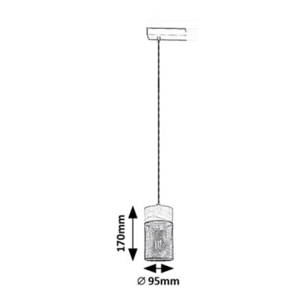 Rabalux - Lampadario a sospensione con filo 1xE27/25W/230V faggio