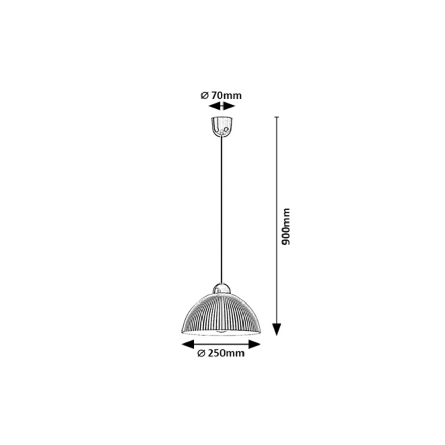 Rabalux - Lampada a sospensione con cavo 1xE27/60W/230V