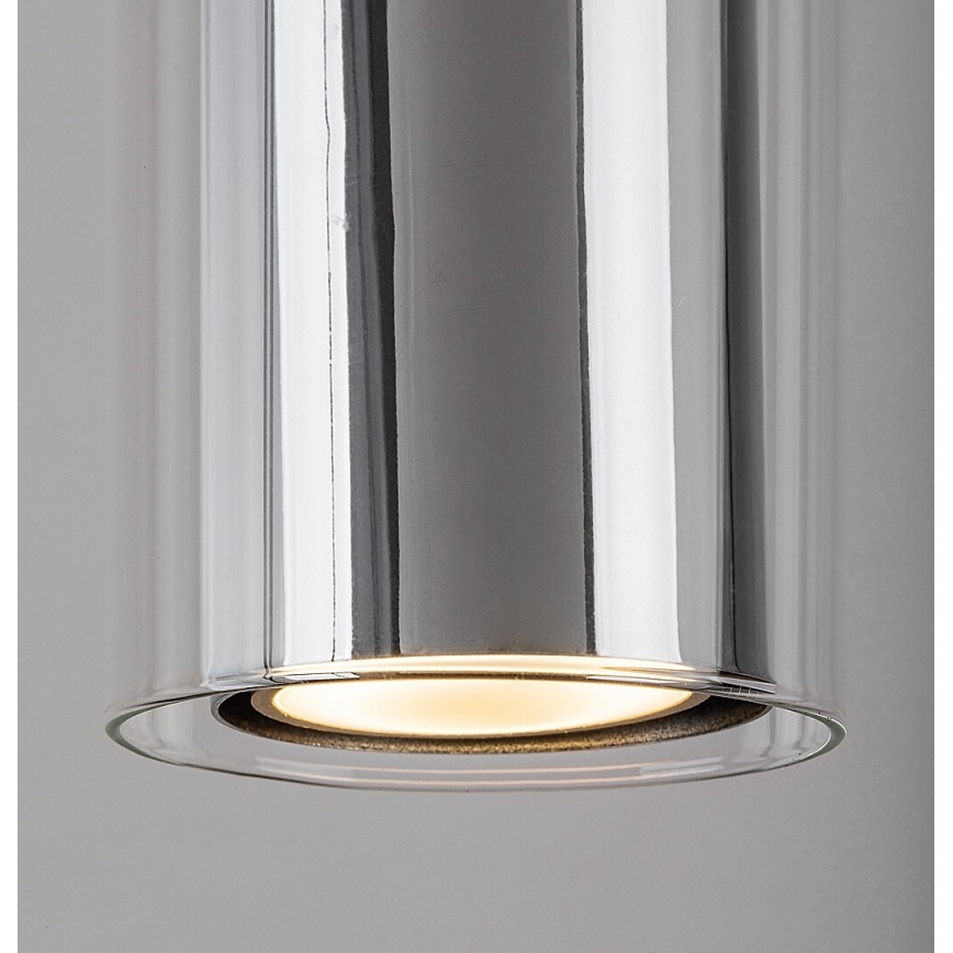 Rabalux - Lampadario a sospensione con filo 1xGU10/50W/230V limpido/cromo lucido