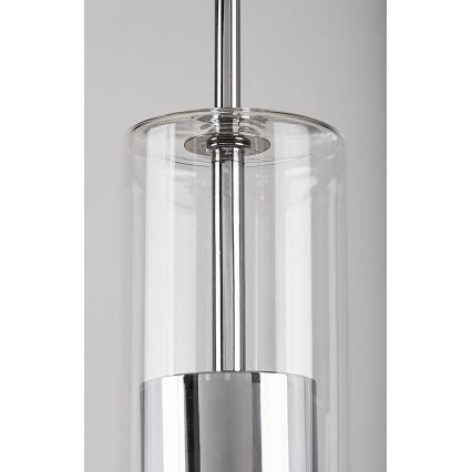 Rabalux - Lampadario a sospensione con filo 1xGU10/50W/230V limpido/cromo lucido