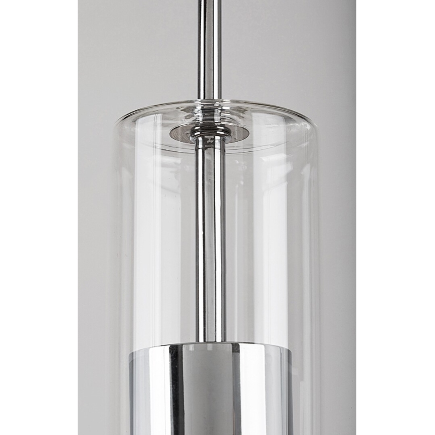 Rabalux - Lampadario a sospensione con filo 1xGU10/50W/230V limpido/cromo lucido