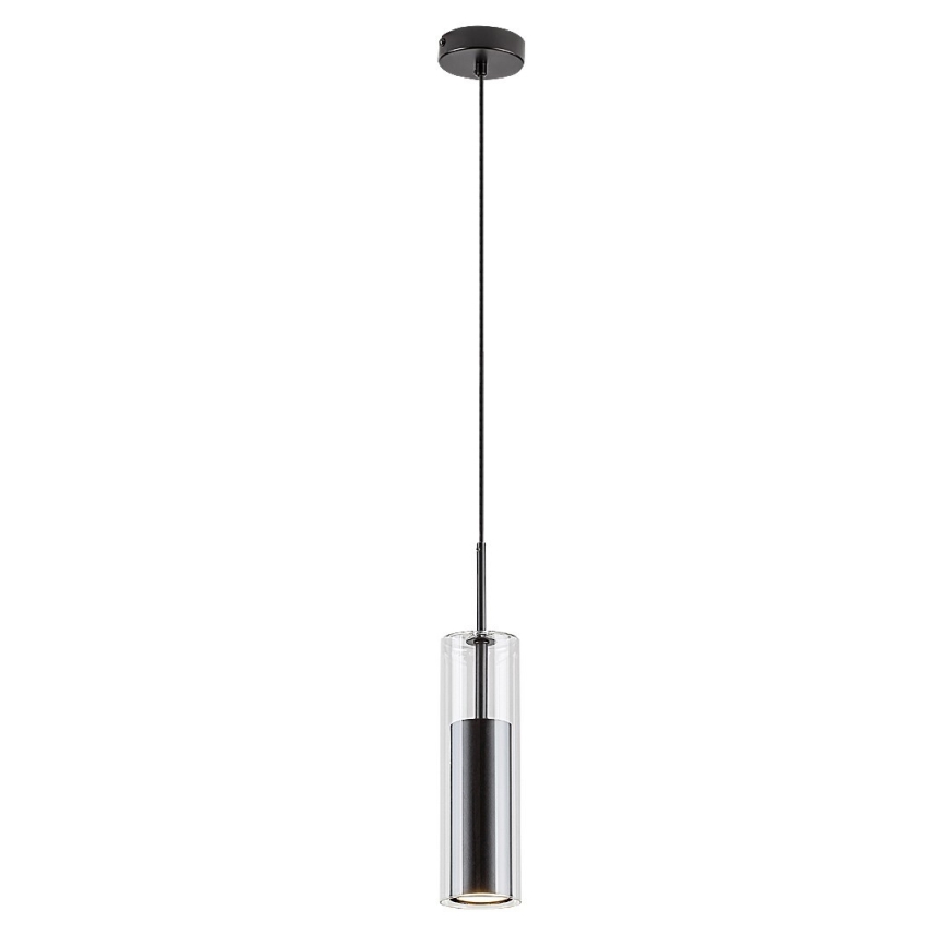 Rabalux - Lampadario a sospensione con filo 1xGU10/50W/230V limpido/nero