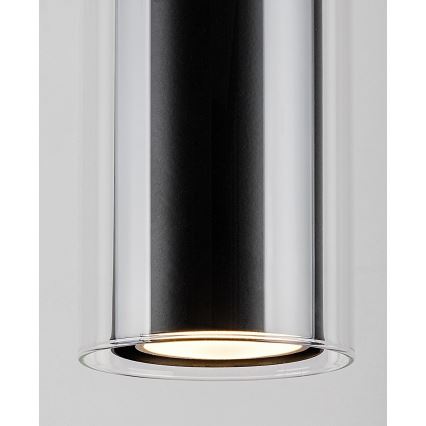 Rabalux - Lampadario a sospensione con filo 1xGU10/50W/230V limpido/nero