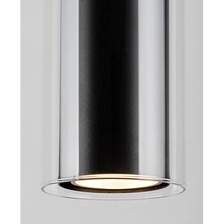 Rabalux - Lampadario a sospensione con filo 1xGU10/50W/230V limpido/nero