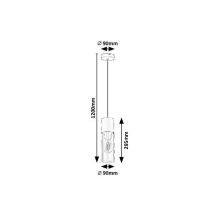 Rabalux - Lampadario a sospensione con filo 1xE27/25W/230V