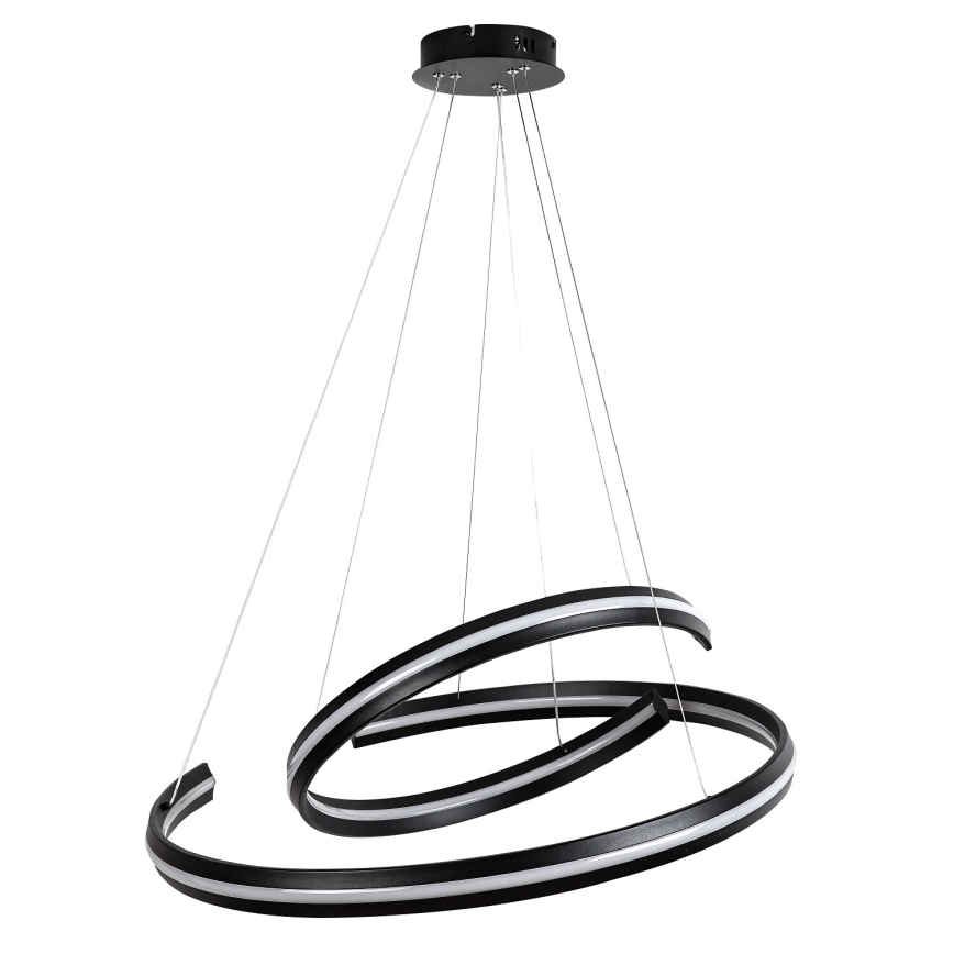 Rabalux - Lampadario LED dimmerabile a cavo LED/80W/230V 3000-6500K nero + telecomando