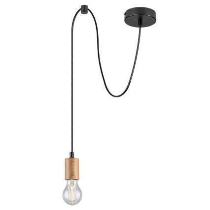 Rabalux - Lampadario a sospensione con filo 1xE27/60W/230V faggio