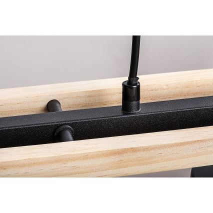 Rabalux - Lampadario a sospensione su cavo 3xE27/25W/230V pino
