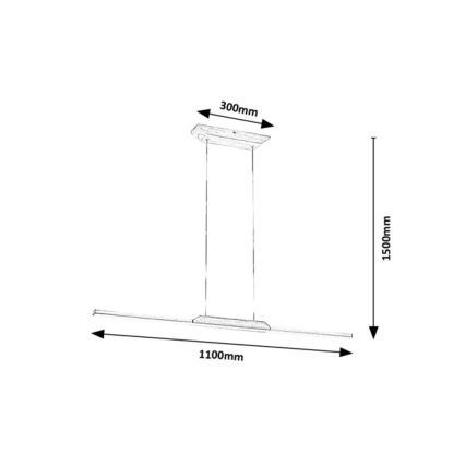 Rabalux - Lampadario LED a sospensione con filo LED/26W/230V 4000K faggio