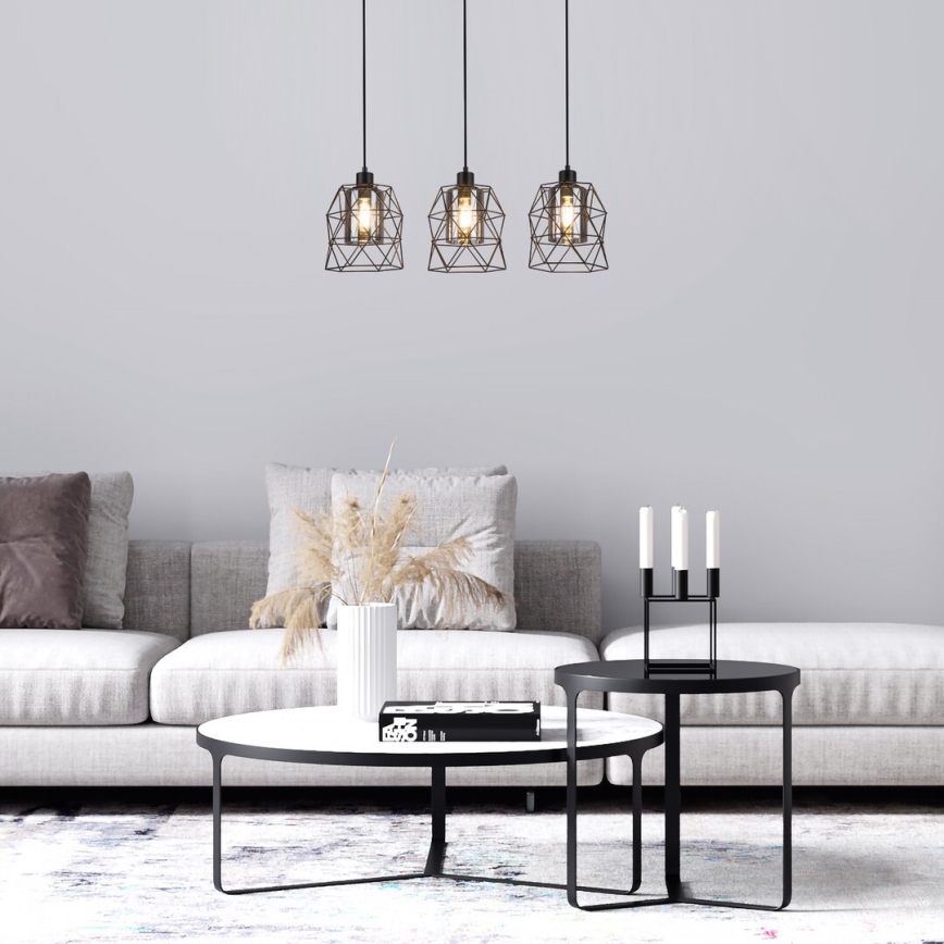 Rabalux - Lampadario a sospensione con cavo 3xE27/40W/230V