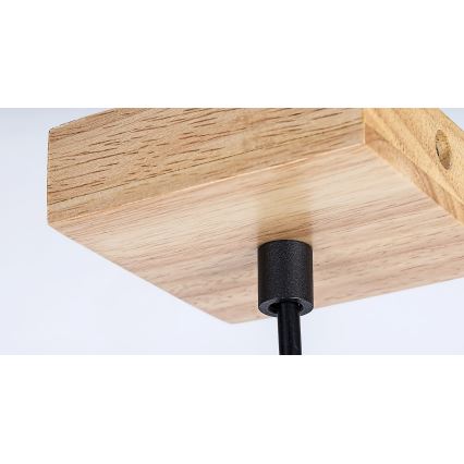 Rabalux - Lampadario a sospensione con filo 1xGU10/5W/230V quercia