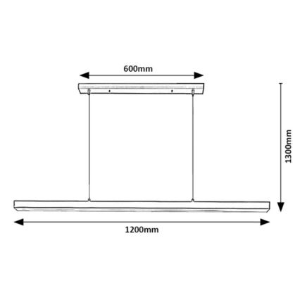 Rabalux - Lampadario LED a sospensione con filo LED/30W/230V 4000K nero