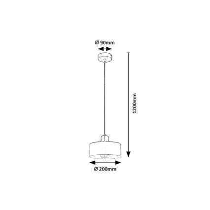 Rabalux - Lampada sospesa con cavo 1xE27/25W/230V