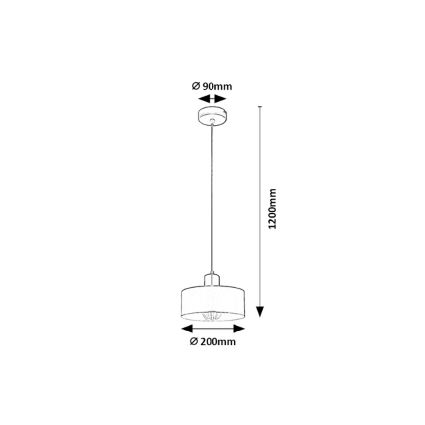 Rabalux - Lampada sospesa con cavo 1xE27/25W/230V