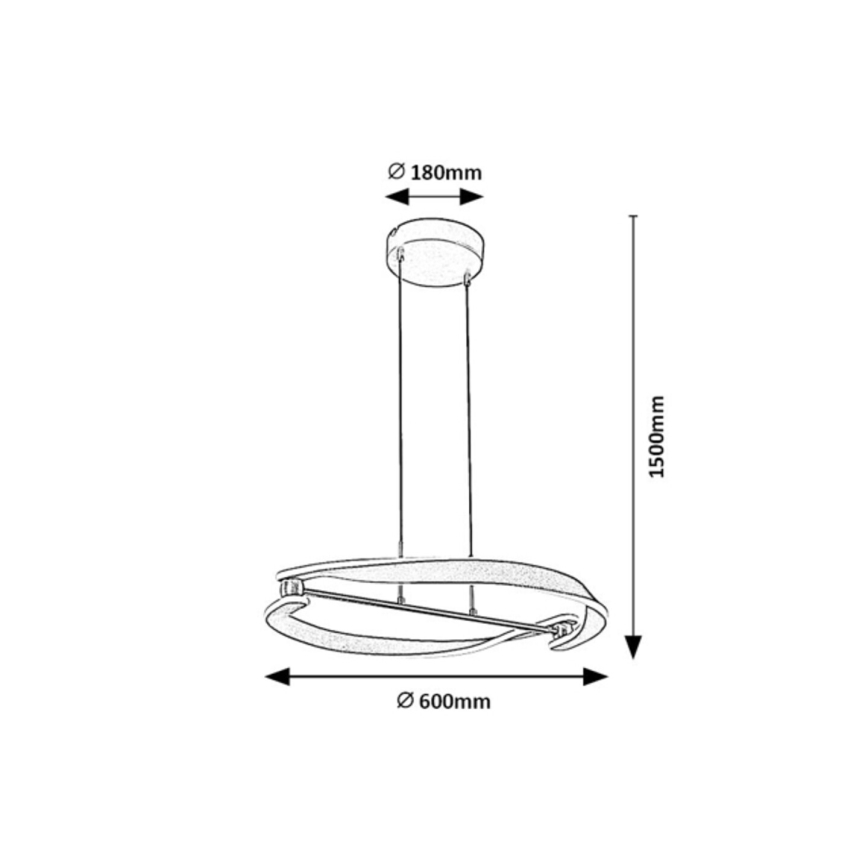 Rabalux - Lampada a sospensione con cavo LED/40W/230V 3000K