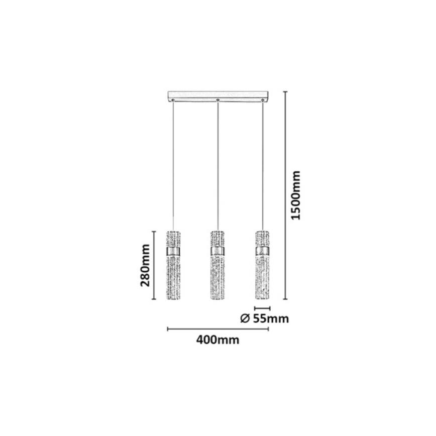 Rabalux - Lampadario LED sospeso con cavo LED/24W/230V 3000K