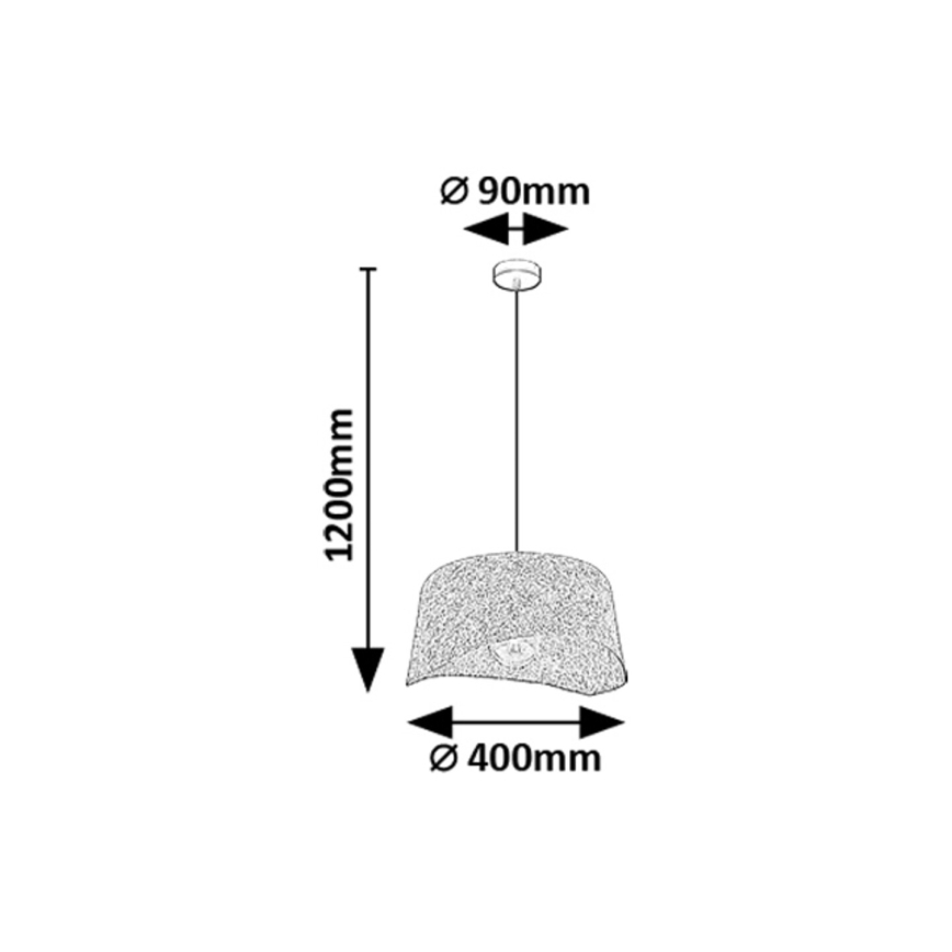 Rabalux - Lampadario a sospensione con filo 1xE27/10W/230V