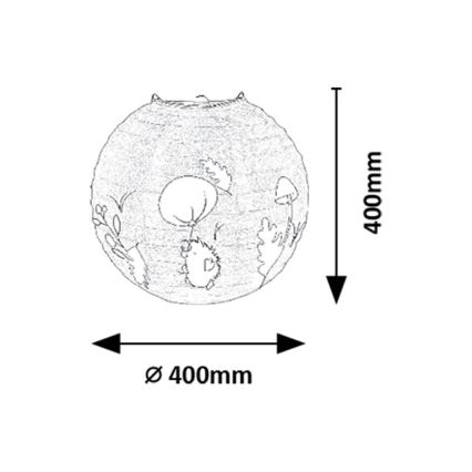 Rabalux - Paralume per bambini per lampadario max. 40W diametro 40 cm