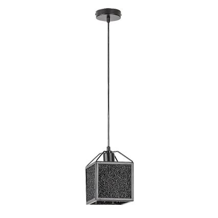 Rabalux - Lampadario a sospensione con filo 1xE27/40W/230V nero