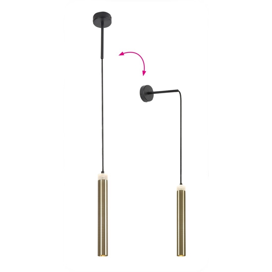 Rabalux - Lampadario LED a sospensione con filo LED/10W/230V 4000K nero/oro