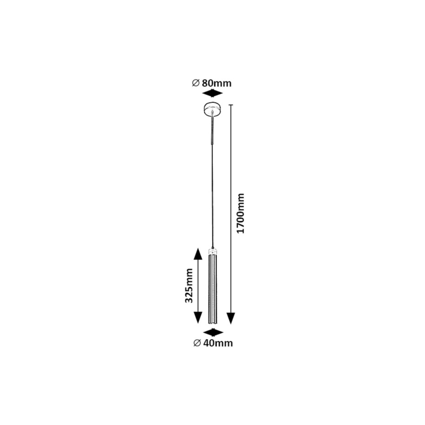 Rabalux - Lampadario LED a sospensione con filo LED/10W/230V 4000K nero/oro