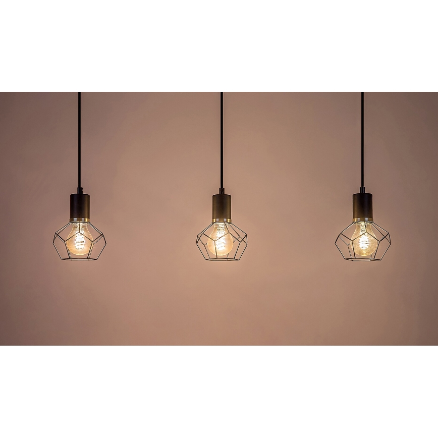 Rabalux - Lampadario a sospensione con filo 3xE27/40W/230V
