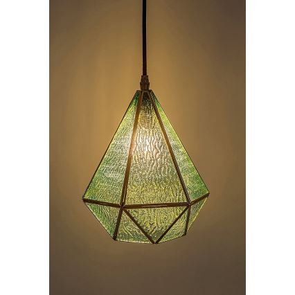 Rabalux - Tiffany vetro colorato lampadario su filo 1xE14/40W/230V blu/oro