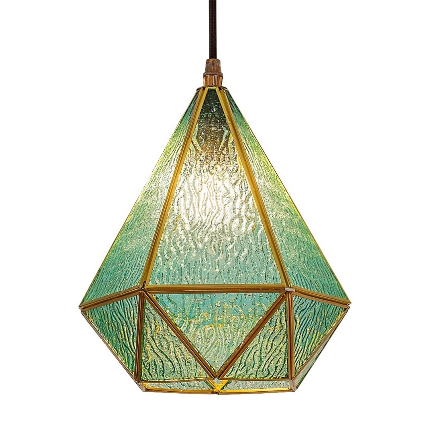 Rabalux - Tiffany vetro colorato lampadario su filo 1xE14/40W/230V blu/oro