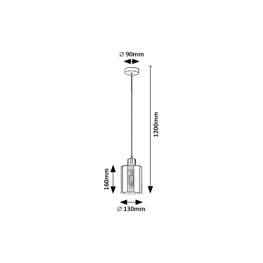 Rabalux - Lampadario a sospensione con filo 1xE27/40W/230V