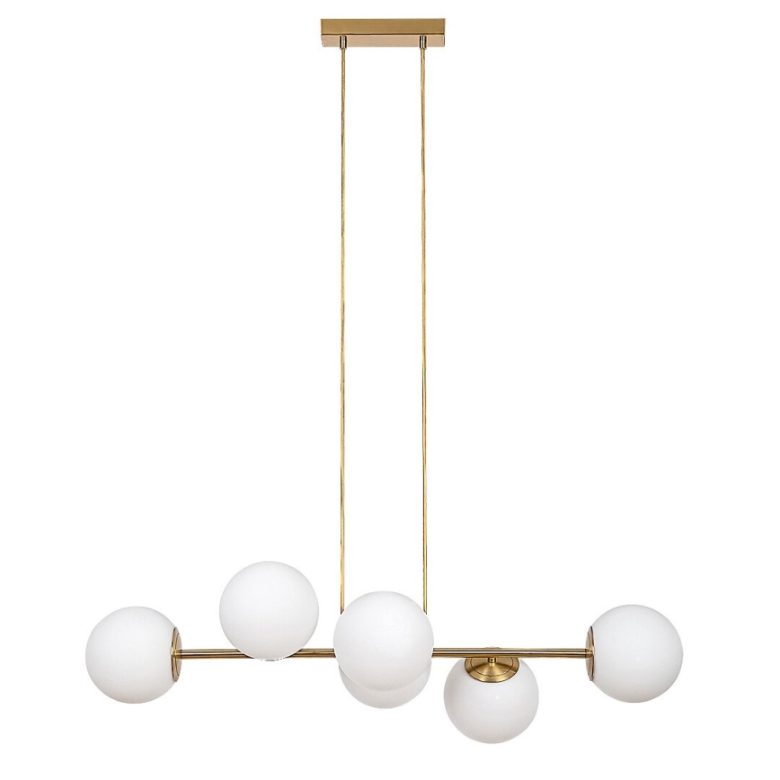 Rabalux - Lampadario a sospensione con filo 6xE27/35W/230V oro