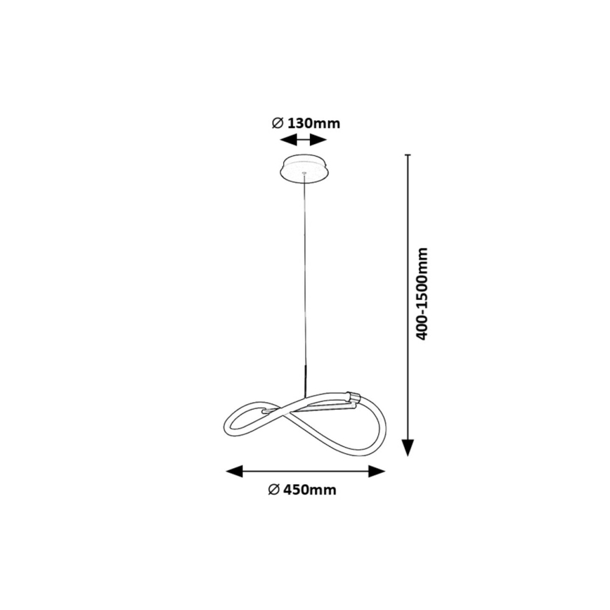 Rabalux - Lampadario LED a sospensione con filo LED/15W/230V 4000K