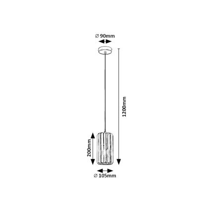 Rabalux - Lampadario a sospensione con filo 1xE27/40W/230V