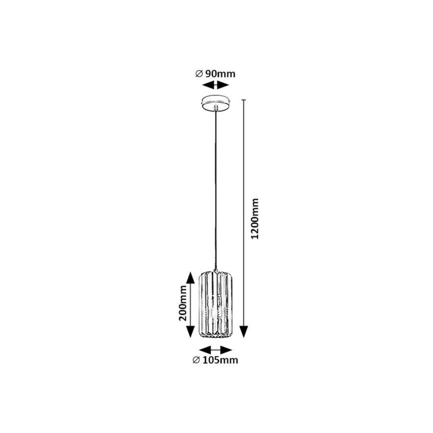Rabalux - Lampadario a sospensione con filo 1xE27/40W/230V