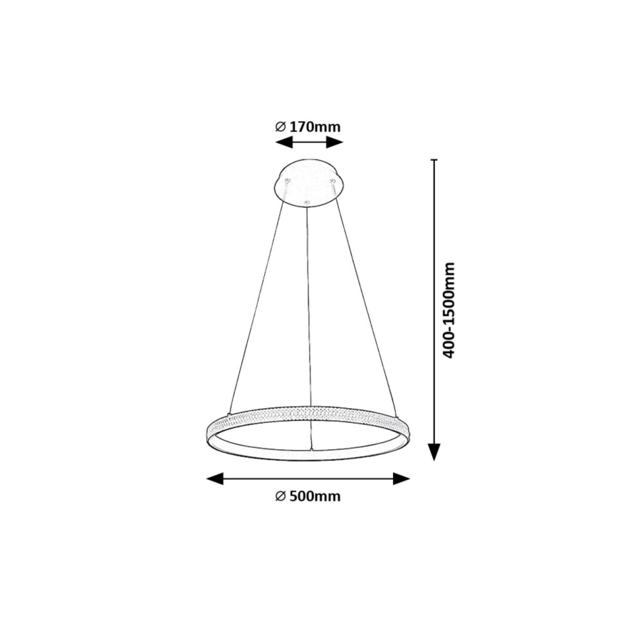 Rabalux - Lampadario LED a sospensione con filo LED/32W/230V 3000K