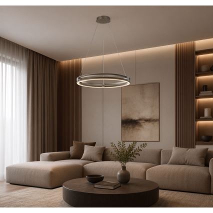 Rabalux - Lampadario LED dimmerabile a sospensione su cavo LED/60W/230V 3000-6500K grigio + telecomando
