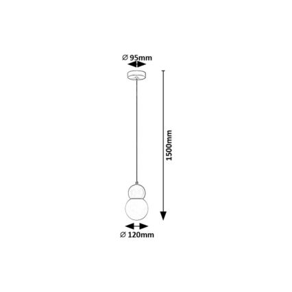 Rabalux - Lampadario a sospensione con filo 1xG9/38W/230V blu