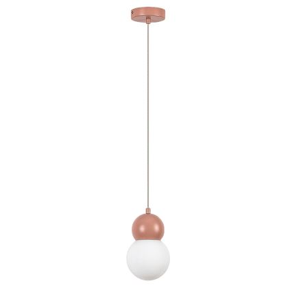 Rabalux - Lampadario a sospensione con filo 1xG9/38W/230V rosa