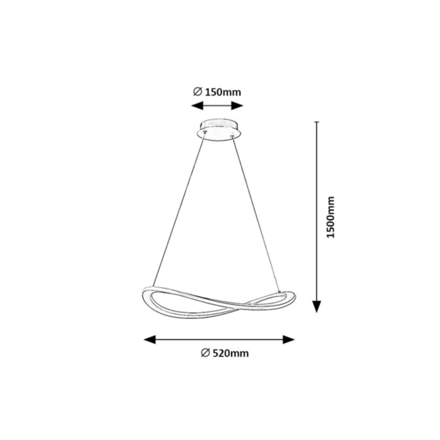 Rabalux - Lampadario LED a sospensione con cavo LED/40W/230V 3000K