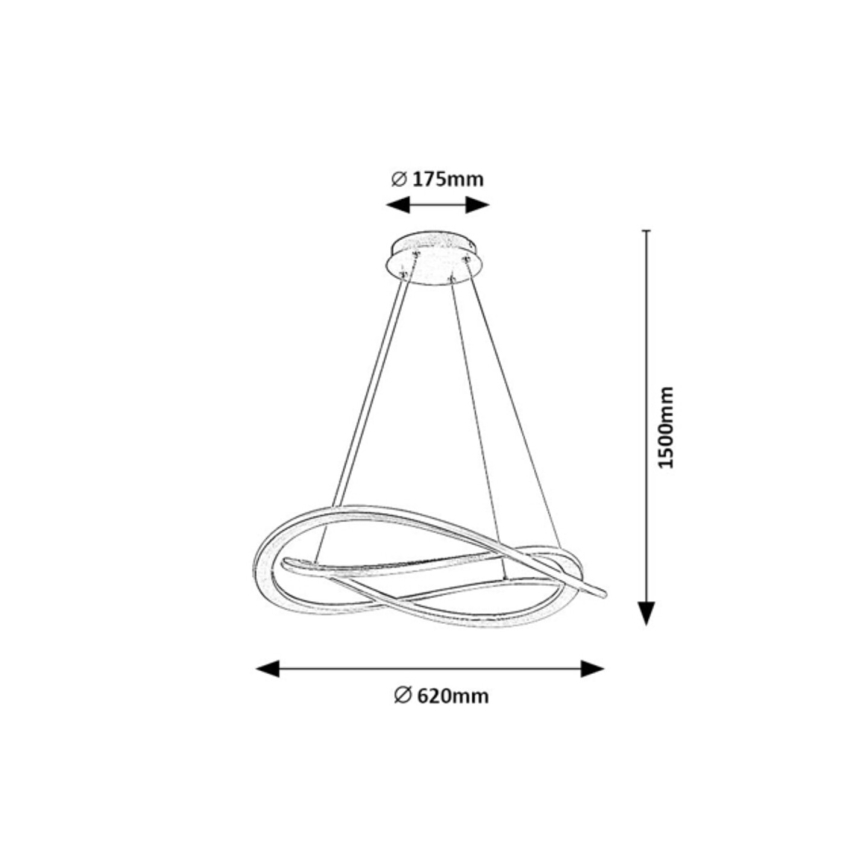 Rabalux - Lampada a sospensione LED con cavo LED/72W/230V 3000K