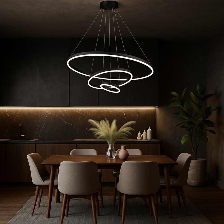 Rabalux - Lampadario dimmerabile a sospensione con cavo LED/100W/230V 3000-6500K + telecomando