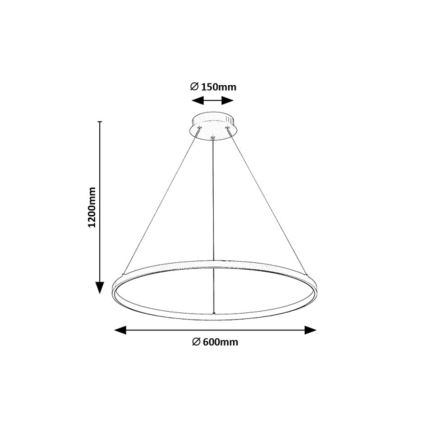 Rabalux - Lampadario LED a cavo LED/55W/230V 3000K
