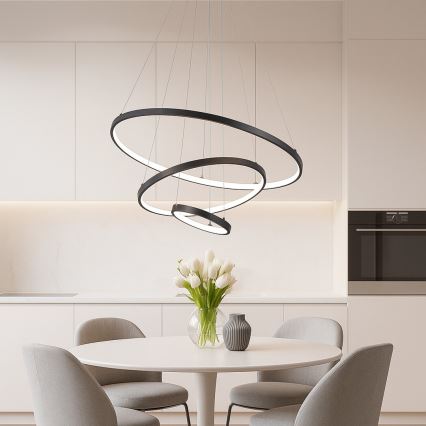 Rabalux - Lampada a sospensione LED dimmerabile a cavo LED/90W/230V 3000-6500K + telecomando