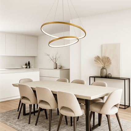 Rabalux - Lampadario LED dimmerabile a sospensione con cavo LED/75W/230V 3000-6500K + telecomando