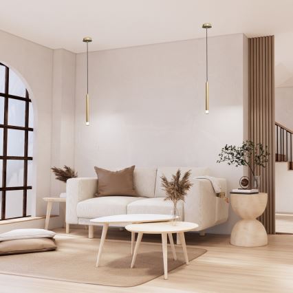 Rabalux - Lampadario a sospensione con filo 1xG9/5W/230V oro