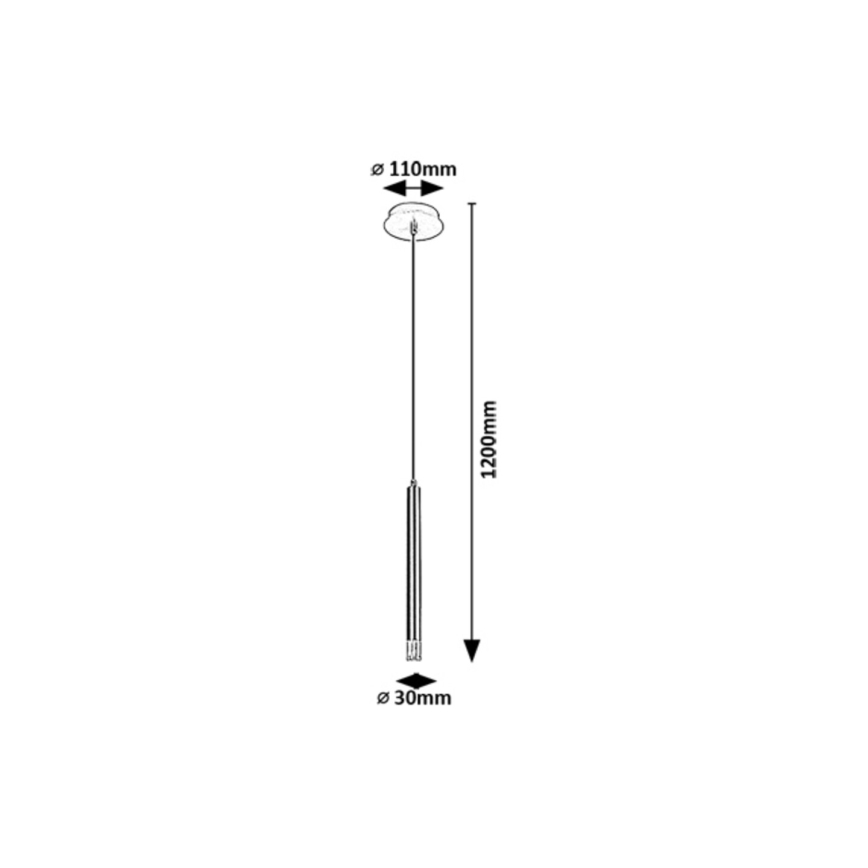 Rabalux - Lampadario a sospensione con filo 1xG9/5W/230V oro