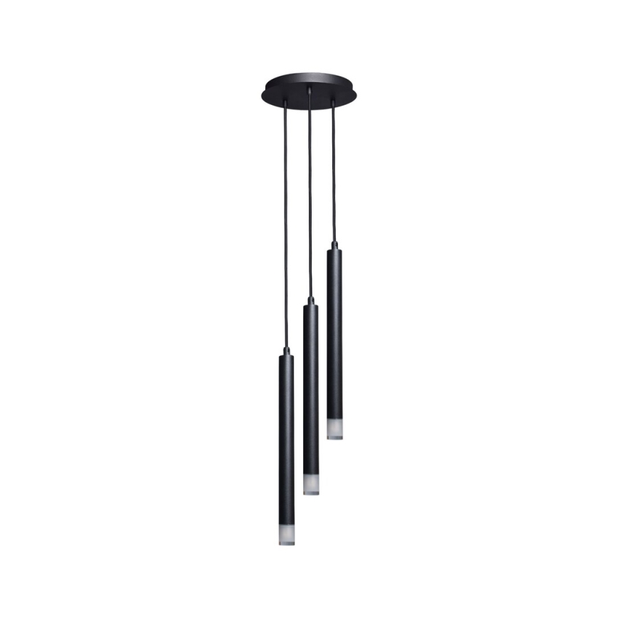 Rabalux - Lampadario a sospensione con filo 3xG9/5W/230V nero