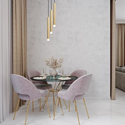 Rabalux - Lampadario a sospensione con filo 3xG9/5W/230V oro