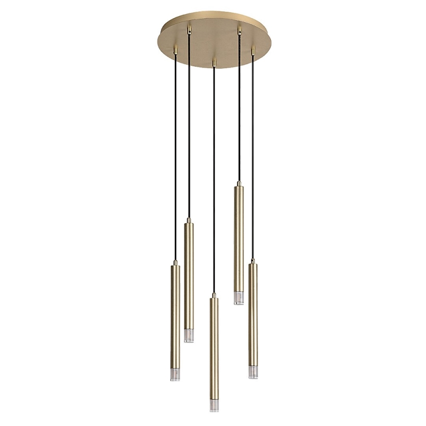 Rabalux - Lampadario a sospensione con filo 5xG9/5W/230V oro