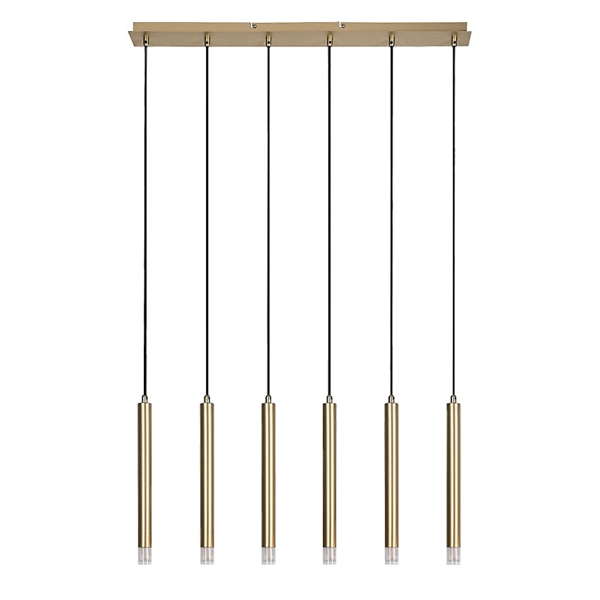 Rabalux - Lampadario a sospensione con filo 6xG9/5W/230V oro